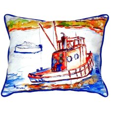 Rusty Boat Small Indoor/Outdoor Pillow 11X14