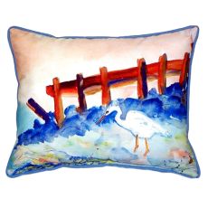 Great White Heron Small Indoor/Outdoor Pillow 11X14