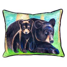 Bear & Cub Small Indoor/Outdoor Pillow 11X14