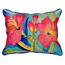 Pink Amaryllis Small Indoor/Outdoor Pillow 11X14