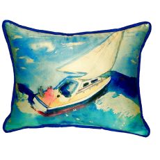 Sailboat Small Indoor/Outdoor Pillow 11X14