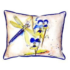 Blue Dragonfly Small Indoor/Outdoor Pillow 11X14