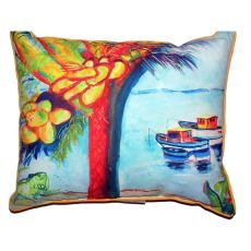 Cocoa Nuts & Boats Small Indoor/Outdoor Pillow 12X12