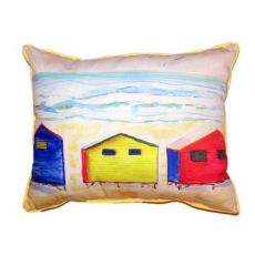 Beach Bungalows Small Indoor/Outdoor Pillow 11X14