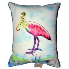 Betsy'S Pink Spoonbill Small Indoor/Outdoor Pillow 11X14