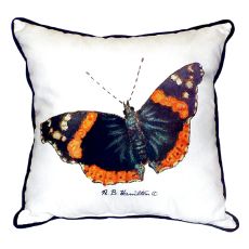 Red Admiral Butterfly Small Indoor/Outdoor Pillow 12X12