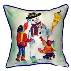 Snowman Small Indoor/Outdoor Pillow 12X12