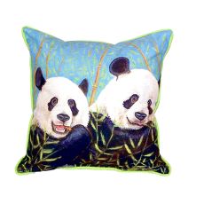 Pandas Small Indoor/Outdoor Pillow 12X12
