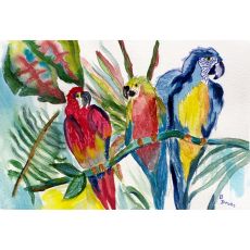 Parrot Family Outdoor Wall Hanging 24X30