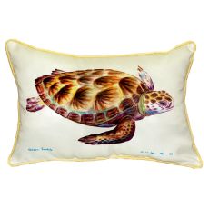 Green Sea Turtle Extra Large Zippered Pillow 20X24