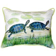 Two Turtles Extra Large Zippered Pillow 20X24