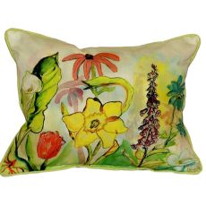 Betsy'S Garden Extra Large Zippered Pillow 20X24