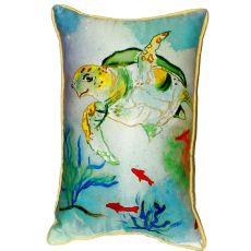 Betsy'S Sea Turtle Extra Large Zippered Pillow 20X24