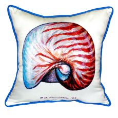 Nautilus Shell Extra Large Zippered Pillow 22X22