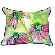 Cone Flowers Extra Large Zippered Pillow 20X24