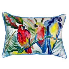 Parrot Family Extra Large Zippered Pillow 20X24