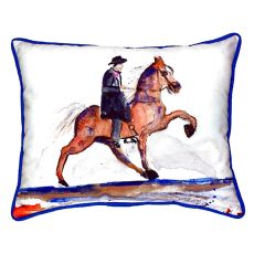 Brown Walking Horse Extra Large Zippered Pillow 20X24