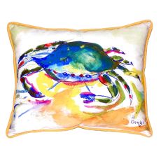 Green Crab Extra Large Zippered Pillow 20X24