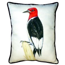 Redheaded Woodpecker Extra Large Zippered Pillow 20X24
