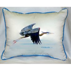 Eddie'S Blue Heron Extra Large Zippered Pillow 20X24