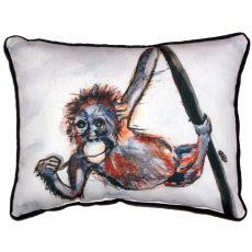 Betsy'S Monkey Extra Large Zippered Pillow 20X24