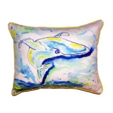 Blue Whale Extra Large Zippered Pillow 20X24