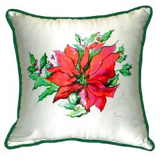 Poinsettia Extra Large Zippered Pillow 22X22