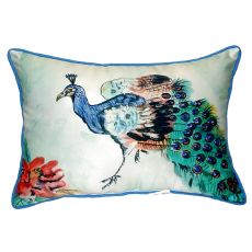 Betsy'S Peacock Extra Large Zippered Pillow 20X24
