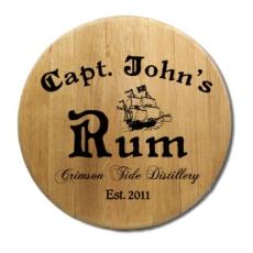 Capt. John'S Rum Barrel Sign Personalized