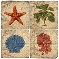 Coastal Coasters (Set Of 4)