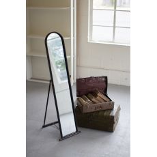 Floor Mirror With Metal Frame And Stand