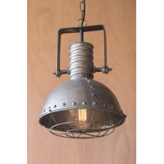 Metal Warehouse Pendant With Cage