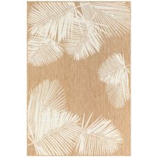 Liora Manne Carmel Palm Indoor/Outdoor Rug Sand 7'10" Sq
