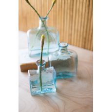 Recycled Glass Square Glass Vases, Set of 3