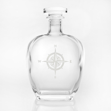 Compass Rose Whiskey Decanter 23oz