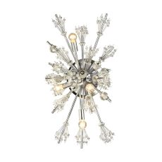Starburst 4 Light Wall Sconce In Polished Chrome