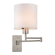 Carson 1 Light Swingarm Wall Sconce In Brushed Nickel