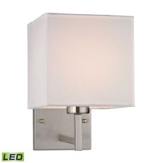 Sconces 1 Light Led Wall Sconce In Brushed Nickel