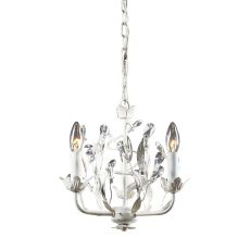 Circeo 3 Light Chandelier In Antique White