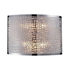 Medina 2 Light Wall Sconce In Polished Stainless Steel