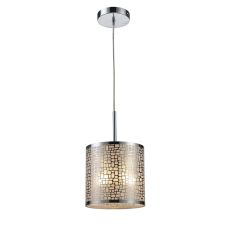 Medina 1 Light Pendant In Polished Stainless Steel