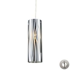 Chromia 1 Light Pendant In Polished Chrome - Includes Recessed Lighting Kit