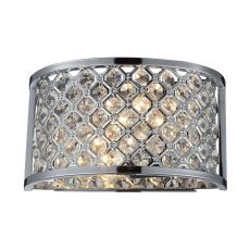 Genevieve 2 Light Wall Sconce In Polished Chrome