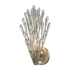 Viva Natura 1 Light Wall Sconce In Aged Silver