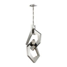 Links 8 Light Pendant In Polished Stainless Steel
