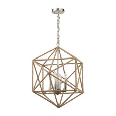 Exitor 4 Light Chandelier In Polished Nickel