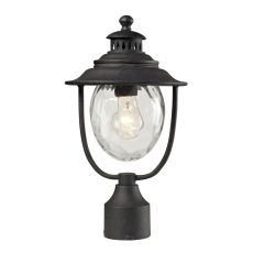 Searsport 1 Light Outdoor Post Lamp In Weathered Charcoal