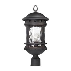 Costa Mesa 1 Light Outdoor Post Lantern In Weathered Charcoal