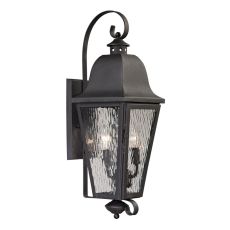 Forged Brookridge 2 Light Outdoor Sconce In Charcoal