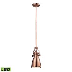 Chadwick 1 Light Led Pendant In Antique Copper